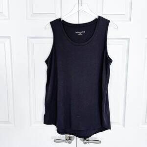 Soft Surroudings Black Isabel Pima Tank Top